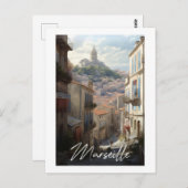 Marseille - illustratie briefkaart (Voorkant / Achterkant)