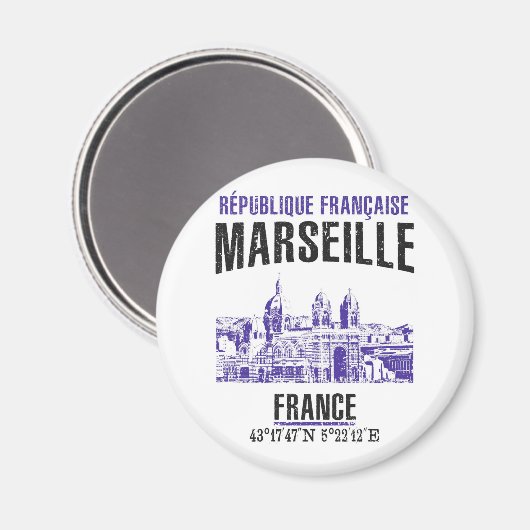 Marseille Magneet (Voorkant / Achterkant)