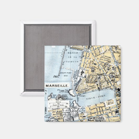 Marseille Magneet (Voorkant / Achterkant)