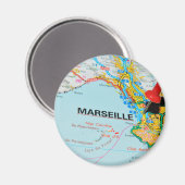 Marseille, Marseille, Frankrijk Magneet (Voorkant / Achterkant)