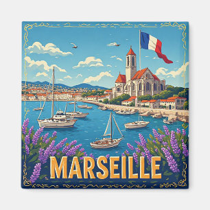 🧲 Marseille Middellandse Zee Reis Herinnering Fra Magneet