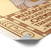 Marseille naar Alexandrië Egyptische route Poster (Hoek)