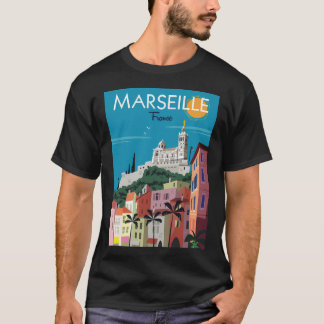 Marseille Notre Dame de la Garde Poster T-shirt