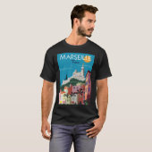 Marseille Notre Dame de la Garde Poster T-shirt (Voorkant volledig)