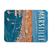 Marseille Photo Vintage Magneet (Horizontaal)