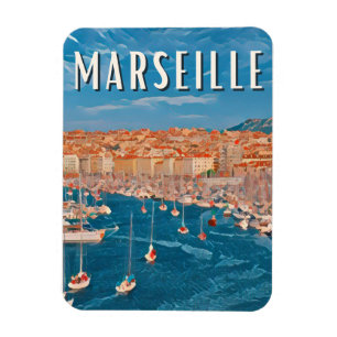 Marseille Photo Vintage Magneet
