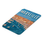 Marseille Photo Vintage Magneet (Linkerzijde)