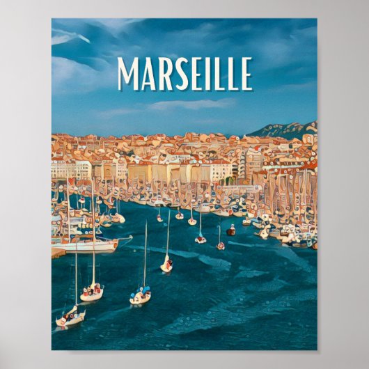 Marseille Photo Vintage Poster (Voorkant)