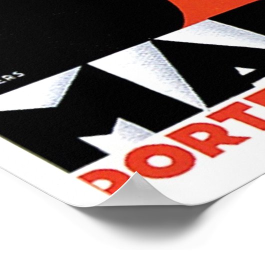 Marseille Porte de L' Afrique  Ship ad Ad Poster (Hoek)