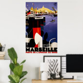 Marseille, porte de l'Afrique du nord Poster (Thuiskantoor)