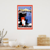 Marseille Porte de L'Afrique Poster (Keuken)