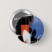 Marseille Poster Ronde Button 5,7 Cm (Voorkant /achterkant)
