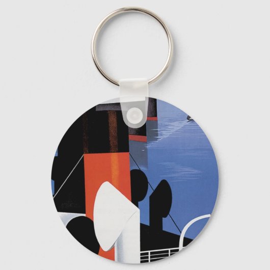 Marseille Poster Sleutelhanger (Voorkant)