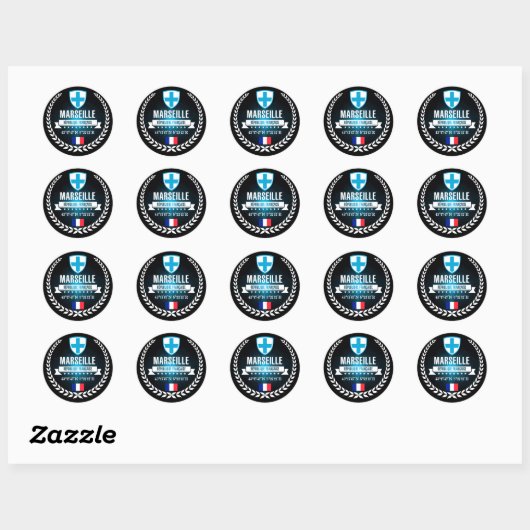 Marseille Ronde Sticker (Vel)