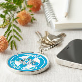 Marseille Round Emblem Sleutelhanger (Zijkant)