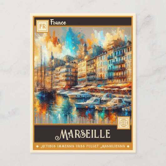 Marseille | schilderij briefkaart (Voorkant)