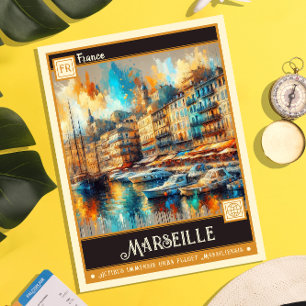 Marseille    schilderij briefkaart