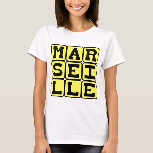 Marseille, Stad in Frankrijk T-shirt (Voorkant)
