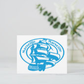 Marseille Stamp Briefkaart (Staand voorkant)