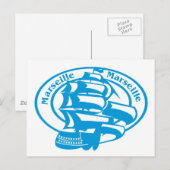 Marseille Stamp Briefkaart (Voorkant / Achterkant)