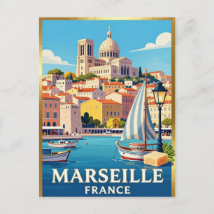 Marseille Vieux Port Franse Riviera Briefkaart