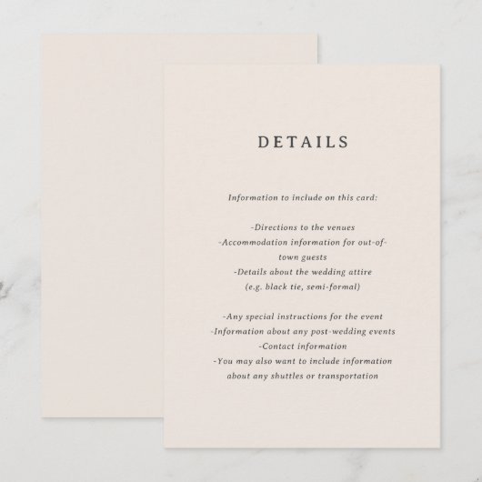 Marseille Wedding Enclosure Kaart (Voorkant / Achterkant)