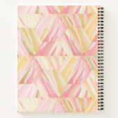 Marsepein & Wewak Patroon Abstract Monogram Naam Notitieboek (Achterkant)