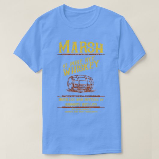 Marsh 1 Pure Rye Whiskey T-shirt (Design voorkant)