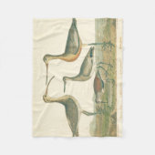 Marsh Bird Curlew Snipe Birding Fleece Deken (Voorkant)