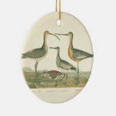 Marsh Bird Curlew Snipe Birding Keramisch Ornament (Rechts)