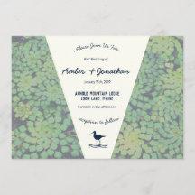 Marsh Bird Wedding Invitation