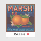 Marsh Brand | citrusetiket Sticker (Vel)
