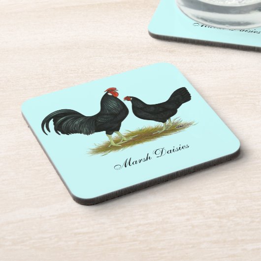 Marsh Daisy Chickens Onderzetter (Linkerzijde)