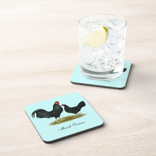 Marsh Daisy Chickens Onderzetter (Rechterzijde)