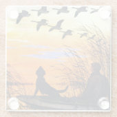 Marsh door Paul Bransom Glazen Onderzetter (Achterkant)