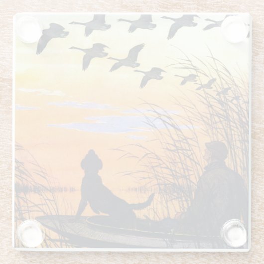 Marsh door Paul Bransom Glazen Onderzetter (Achterkant)