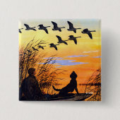 Marsh door Paul Bransom Vierkante Button 5,1 Cm (Voorkant)