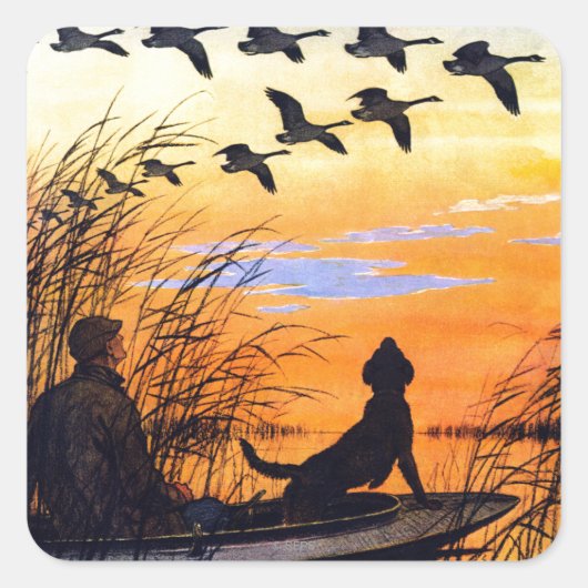 Marsh door Paul Bransom Vierkante Sticker (Voorkant)