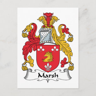 Marsh Family Crest Briefkaart
