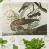 Marsh Hawk uit Audubon's Birds of America Theedoek (Gevouwen)