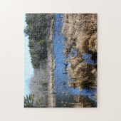 Marsh in Spring Orton Effect Natuur Legpuzzel (Verticaal)