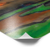 Marsh Landschap onder rode wolken | Emil Nolde | Foto Afdruk (Hoek)