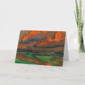 Marsh Landschap onder rode wolken | Emil Nolde | Kaart (Voorkant)