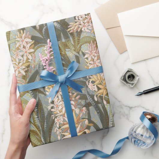  Marsh Lilies Pink Ornamental Cadeaupapier (Geschenken)