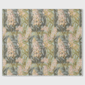  Marsh Lilies Pink Ornamental Cadeaupapier (Vlak)