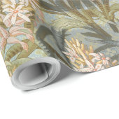  Marsh Lilies Pink Ornamental Cadeaupapier (Rol Hoek)