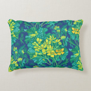 Marsh Marigold Summer Wildbloemen Floral Painting Accent Kussen