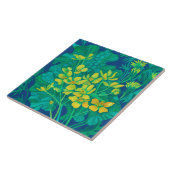 Marsh Marigold Summer Wildbloemen Floral Painting Tegeltje (Zijkant)