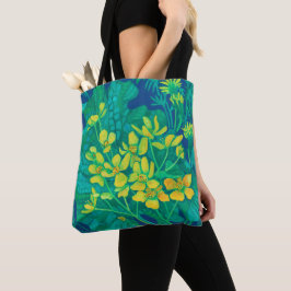 Marsh Marigold Summer Wildbloemen Floral Painting Tote Bag
