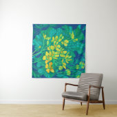 Marsh Marigold Summer Wildbloemen Floral Painting Wandkleed (In Situ (horizontaal))